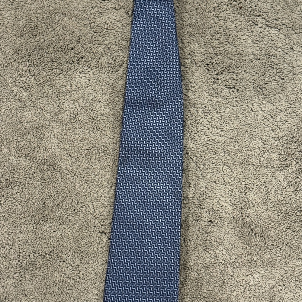 Armani Collezioni Navy Geometric Tie